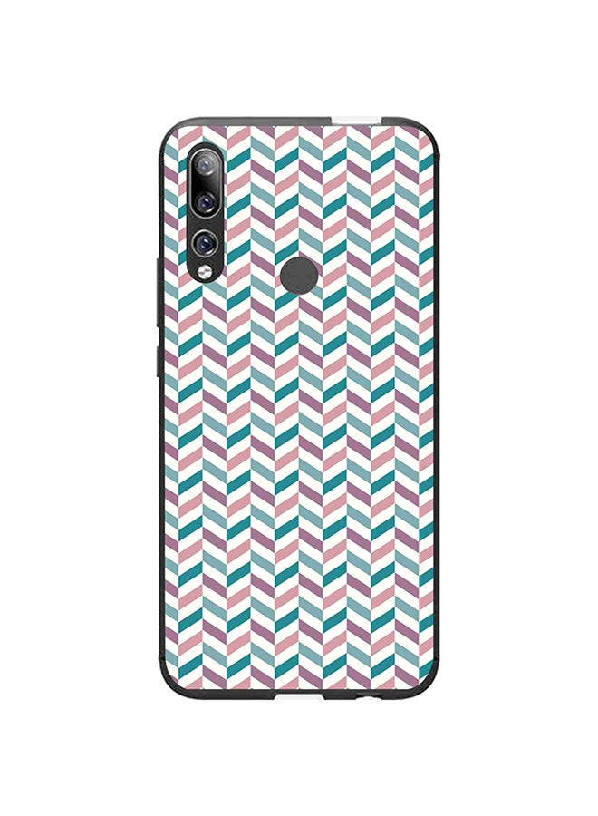 Okteq Case Cover For Huawei Y9 Prime 2019 Blue Pink Pattern 