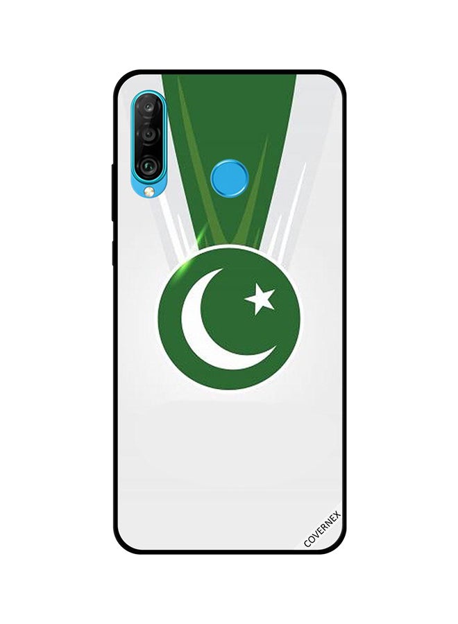 Protective Case Cover For Huawei Nova 4e Medal Of Pakistan Flag
