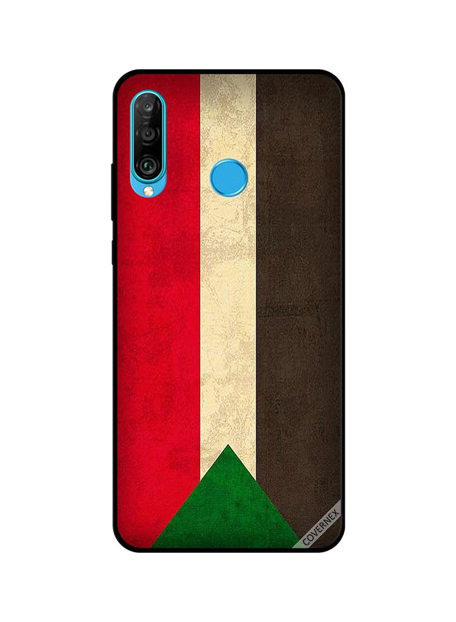 Covernex Protective Case Cover For Huawei Nova 4e Sudan Flag Vintage