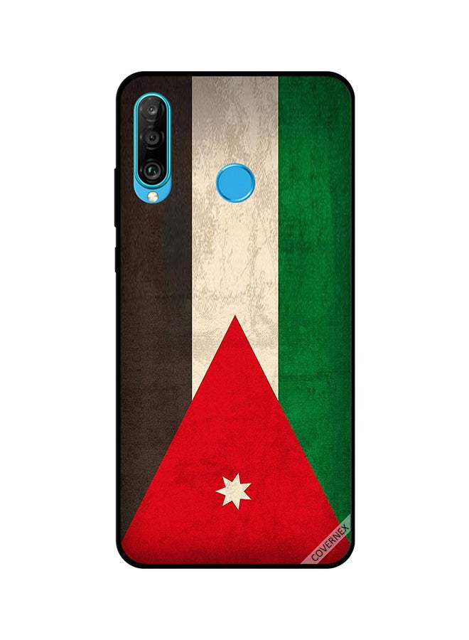 كوفرنيكس غطاء حماية واقي لهاتف هواوي P30 لايت نمط علم الأردن