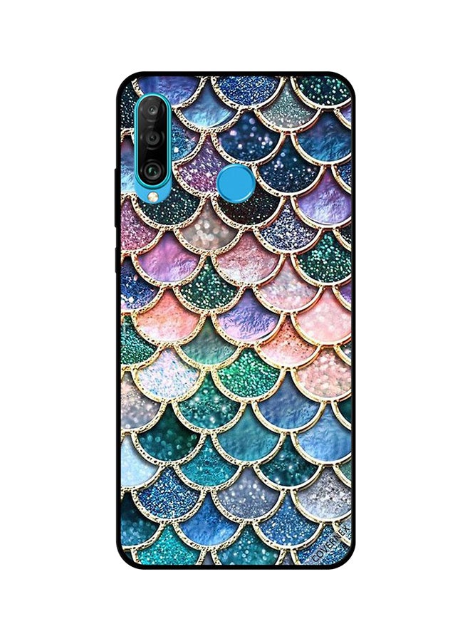 Covernex Protective Case Cover For Huawei P30 Lite Hanging Glitter Shapes Pattern