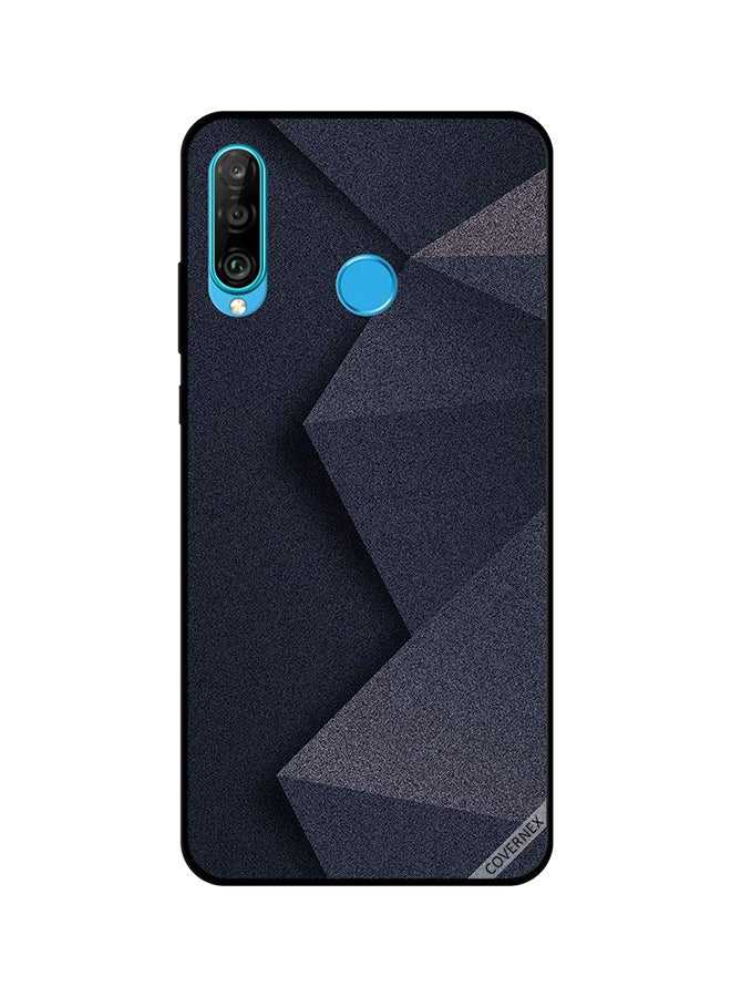 Covernex Protective Case Cover For Huawei P30 Lite Black Pyramid Glitters Pattern