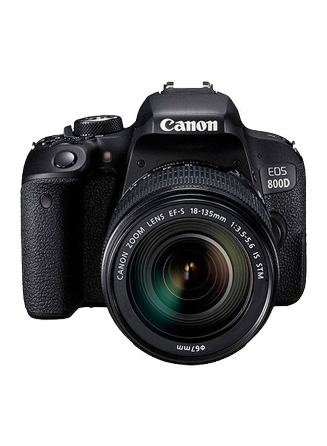EOS 800D DSLR With EF-S 18-135mm f/3.5-5.6 IS STM Lens 24.2MP,CD Touchscreen, Built-In Wi-Fi, NFC And Bluetooth