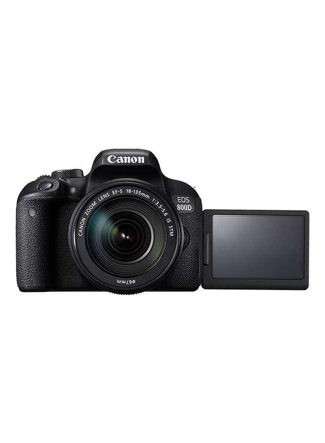 EOS 800D DSLR With EF-S 18-135mm f/3.5-5.6 IS STM Lens 24.2MP,CD Touchscreen, Built-In Wi-Fi, NFC And Bluetooth