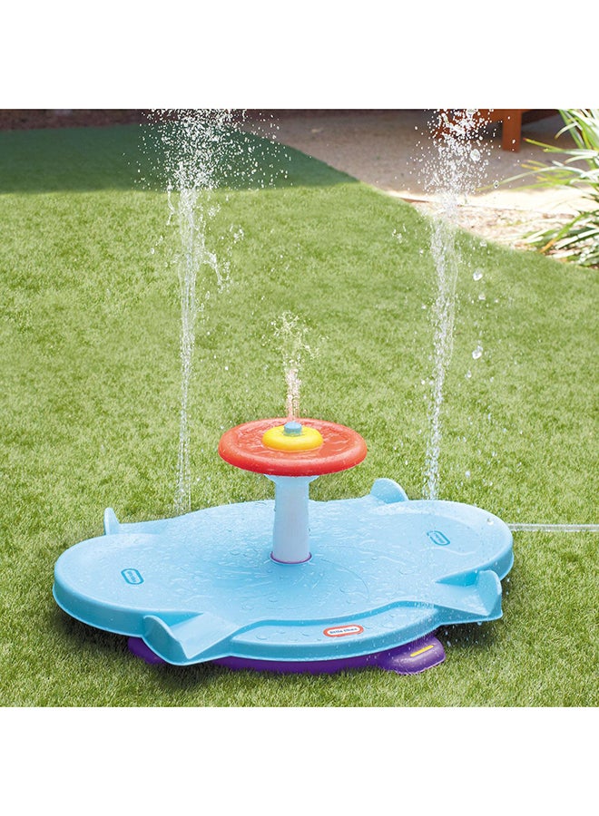 little tikes - Twist And Splash Fun Zone Entertainer Dual Twister Seated Spinner For Kids 36x18x24inch - Image 1