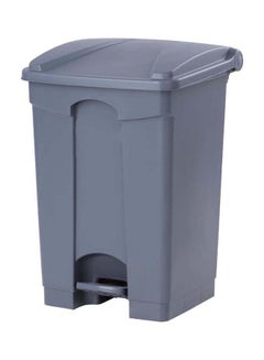 Home Time Trash Can With Pedal Grey 70Liters 