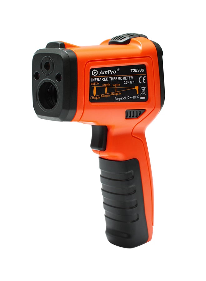Ampro Non Contact Infrared Thermometer Orange/Black 