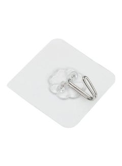 Beauenty Pack Of 20 Suction Cup Sucker Wall Hook Silver/Clear 3x3x3centimeter  - Image 1