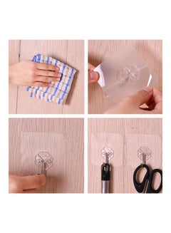 Beauenty Pack Of 20 Suction Cup Sucker Wall Hook Silver/Clear 3x3x3centimeter  - Image 3