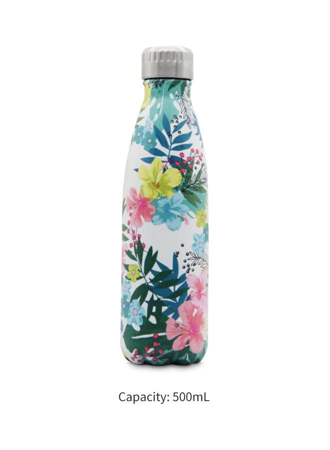 Generic - Vacuum Insulated Thermal Water Bottle White/Green 28x7.50x7.50centimeter - Image 1