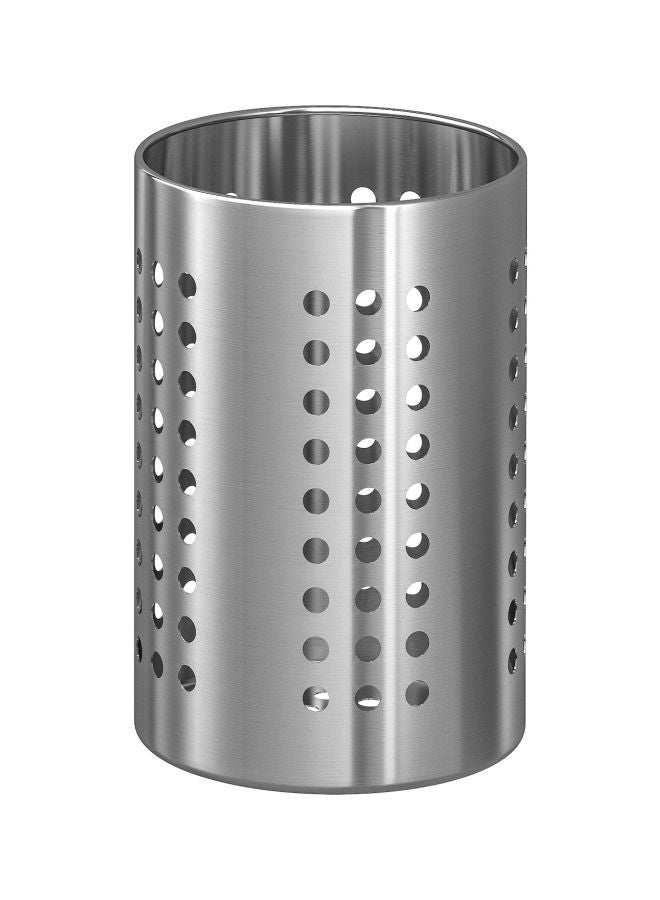ORDNING Stainless Steel Knife Block Silver 18centimeter - Image 1