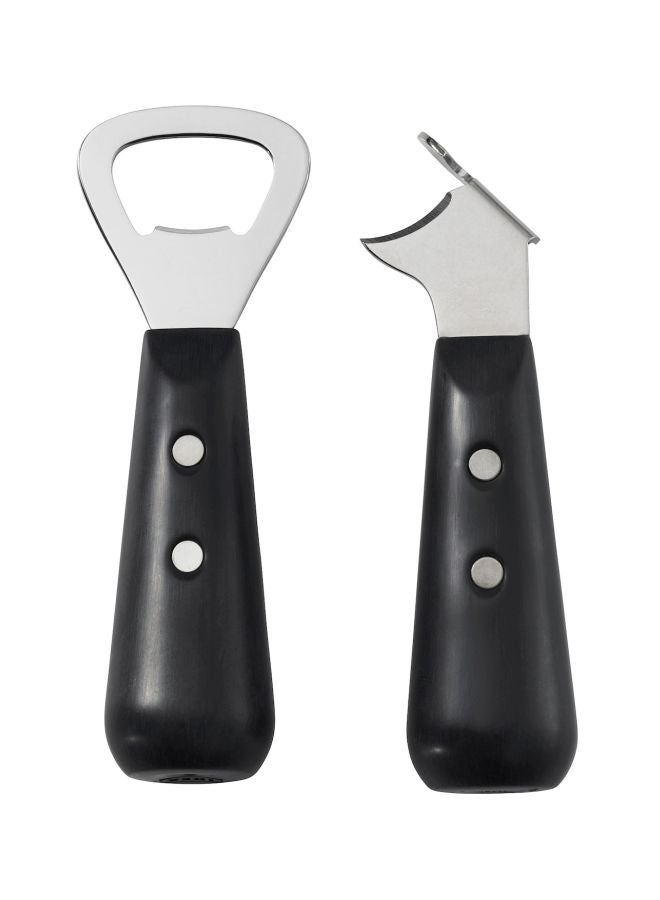 VARDAGEN - Stainless Steel Bottle And Can Opener Black/Silver 10centimeter - Image 1