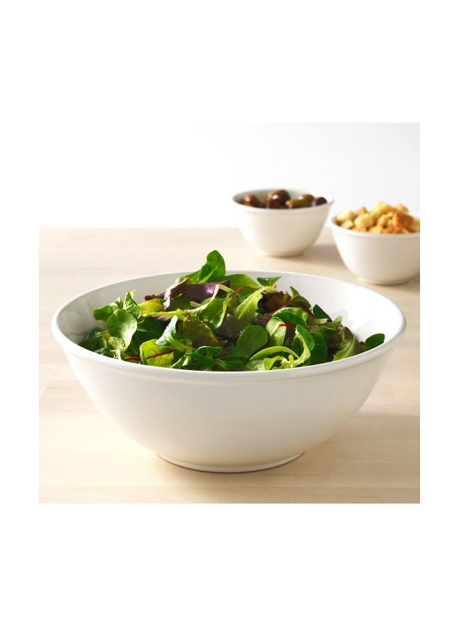 VARDAGEN - Ceramic Serving Bowl White 24centimeter - Image 1