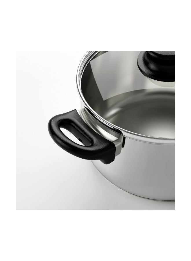 ANNONS Stainless Steel Pot With Lid Silver 2.8Liters - Image 3