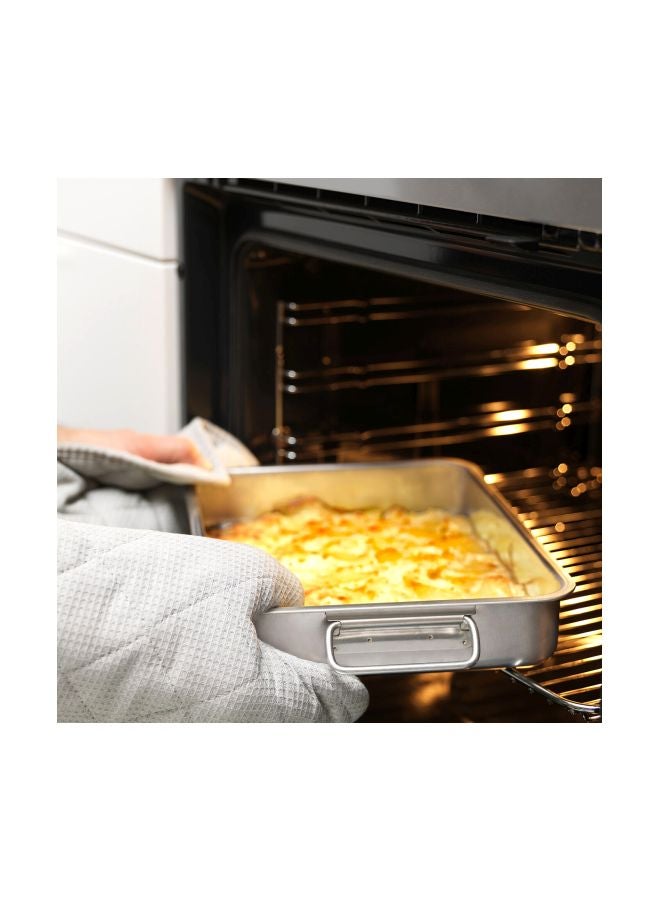 koncis Stainless Steel Roasting Tin Silver 34x24centimeter  - Image 2
