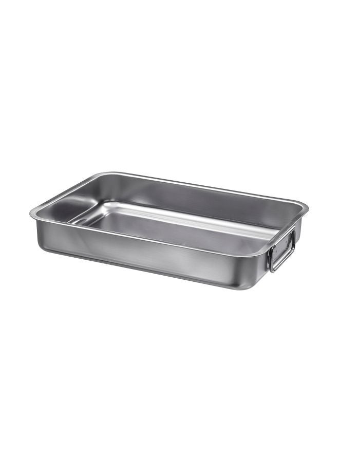 koncis Stainless Steel Roasting Tin Silver 34x24centimeter  - Image 1