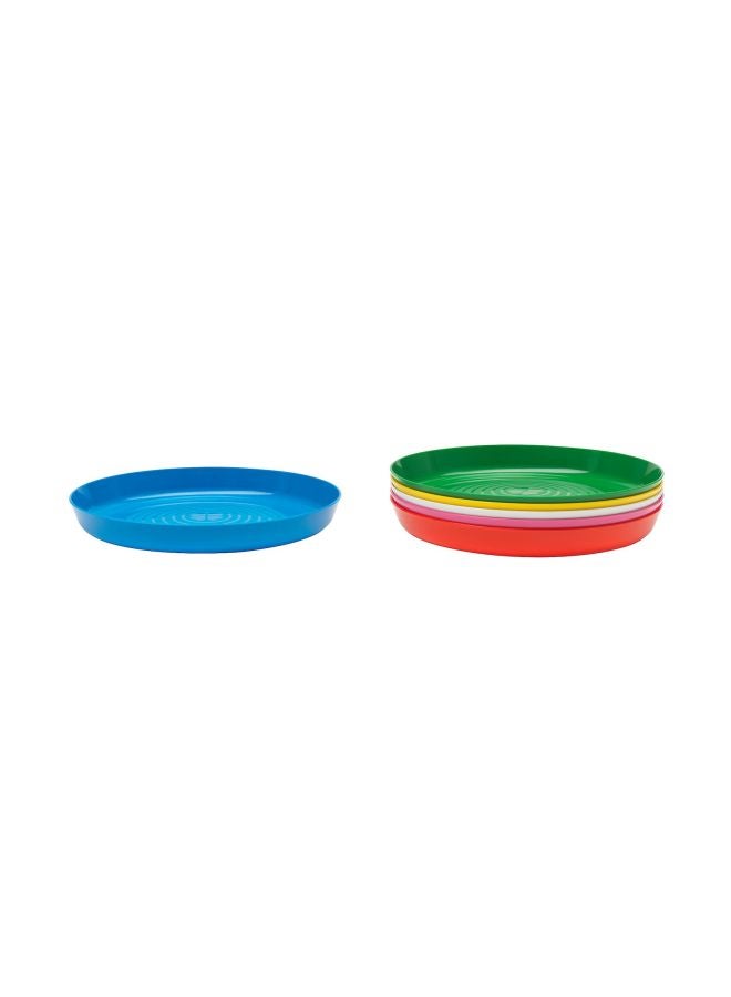 Kalas 5-Piece Plastic Plate Multicolour 18cm - Image 1