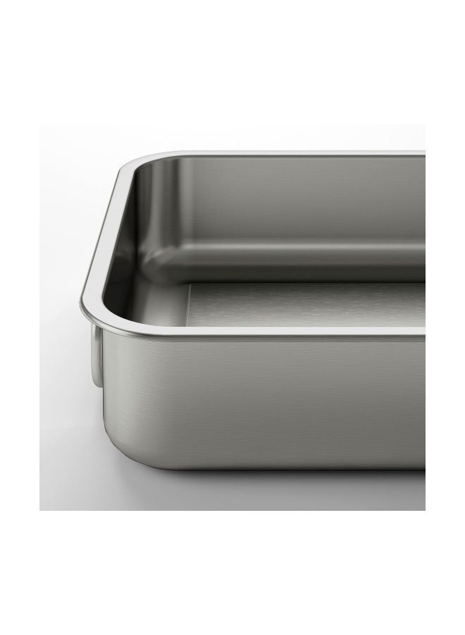 koncis Stainless Steel Bakeware Pan Silver 26x20centimeter  - Image 3