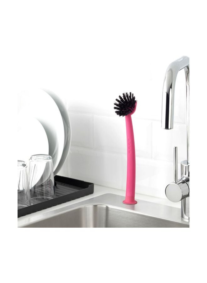 RINNIG Dish Washing Brush Pink/Black 29cm - Image 3