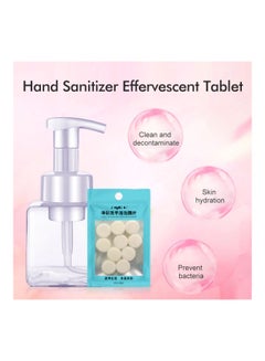 Generic Pack Of 10 Hand Sanitizer Tablet With Bottle White/Clear 14x7x7centimeter  - Image 2