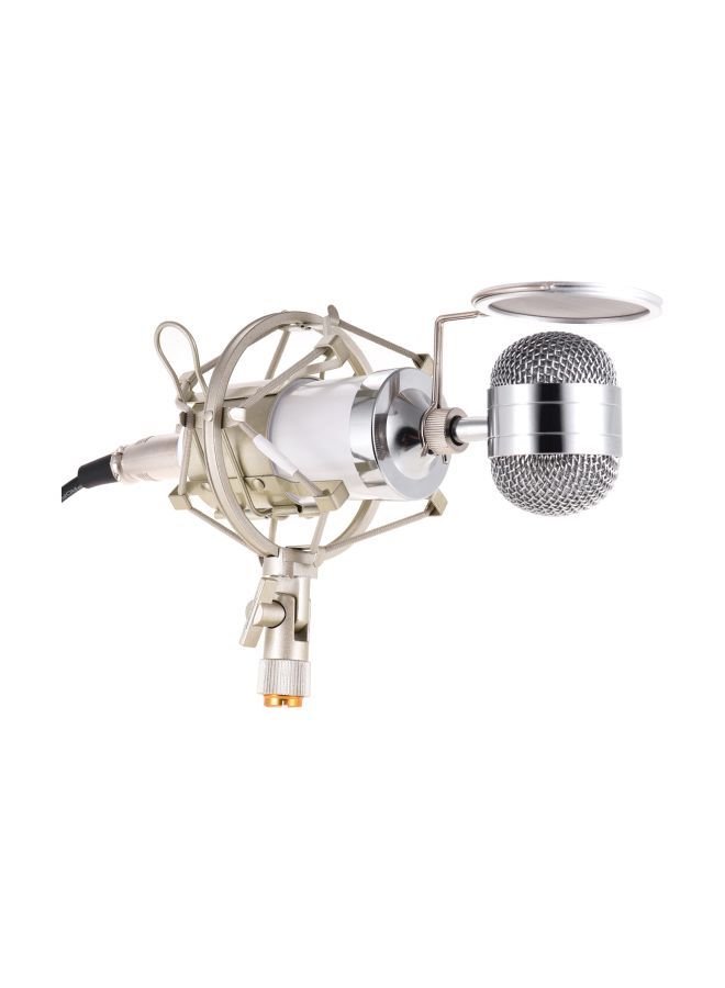 4-Piece Recording Uni-Directional Condenser Microphone Kit I5918 White/Beige  - Image 4