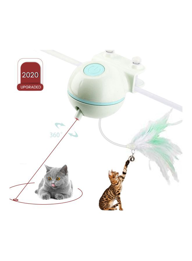 Generic Rotable Interactive Toy With LED Light White/Green - Image 4