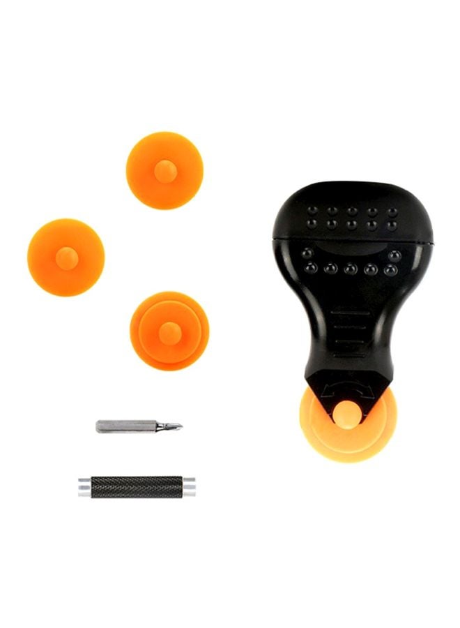 JAKEMY 9 In 1 Rolling Opener Screwdriver Tool Set Black/Orange - Image 1