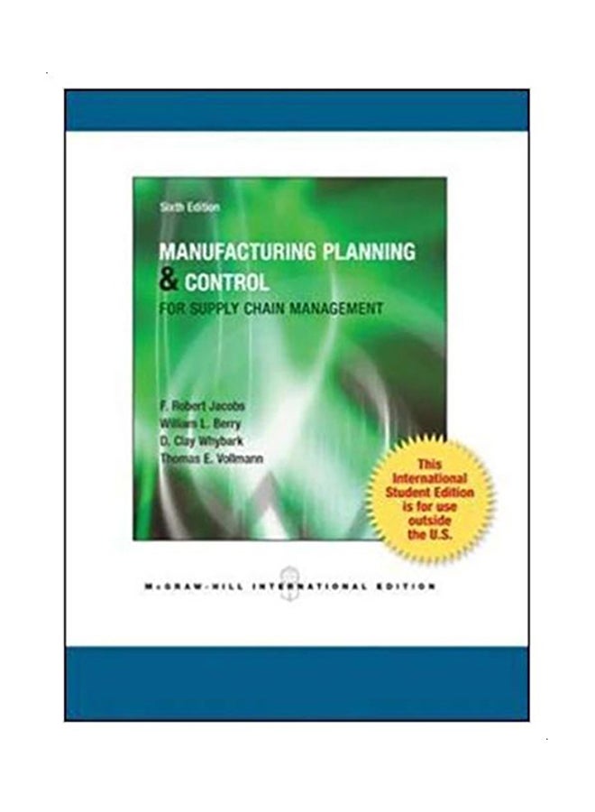 Manufacturing Planning And Control For Supply Chain Management paperback english