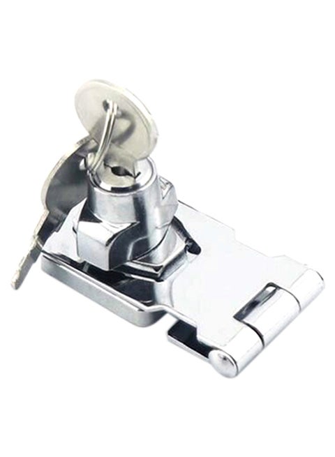 Cabinet Drawer Lock With Key Silver
