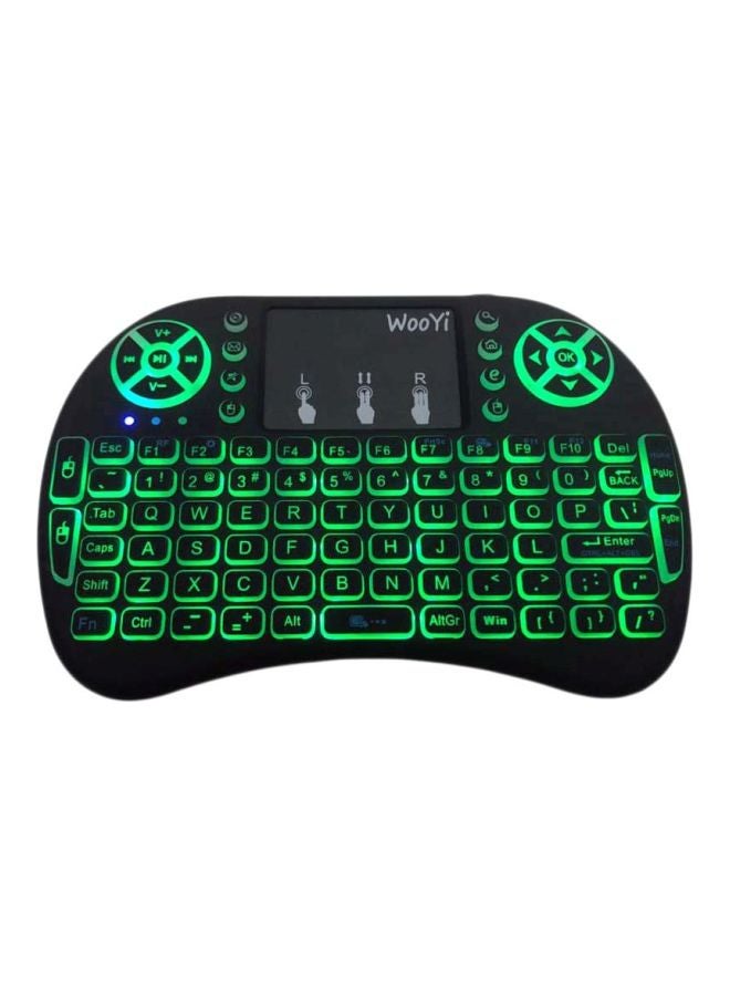 Beauenty - Wireless Keyboard With Touchpad Air Mouse - English/Russian Black/Green - Image 1