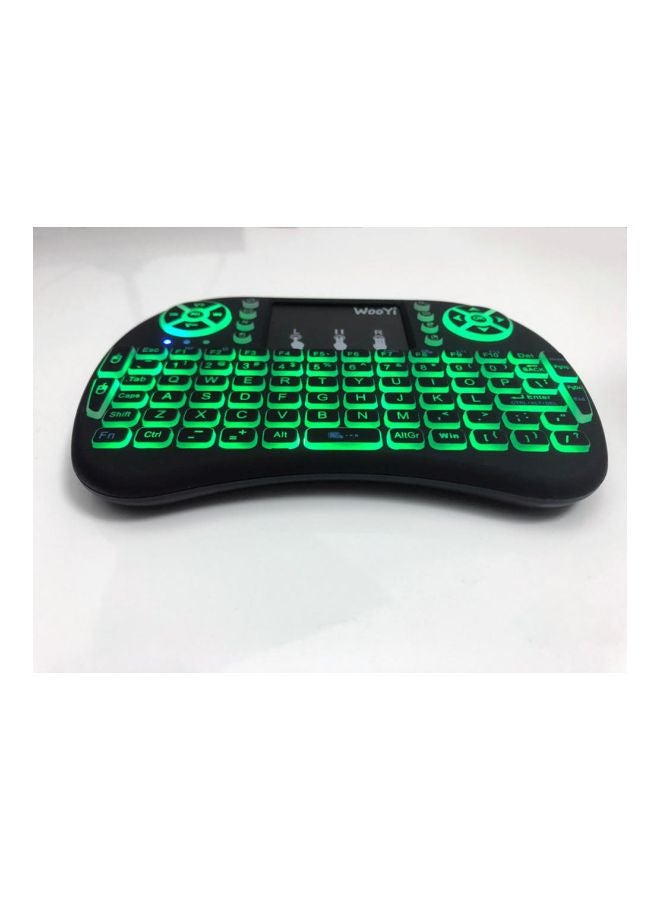 Beauenty - Wireless Keyboard With Touchpad Air Mouse - English/Russian Black/Green - Image 1