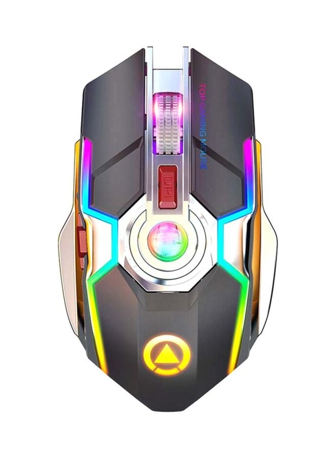 Beauenty Wireless Rechargeable Gaming Mouse With USB Receiver Black/Red/Green  - Image 1