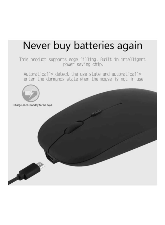 Beauenty Rechargeable Wireless Mouse Black - Image 2