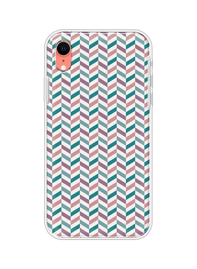 Okteq Protective Case Cover For Apple iPhone XR Blue Pink Pattern 