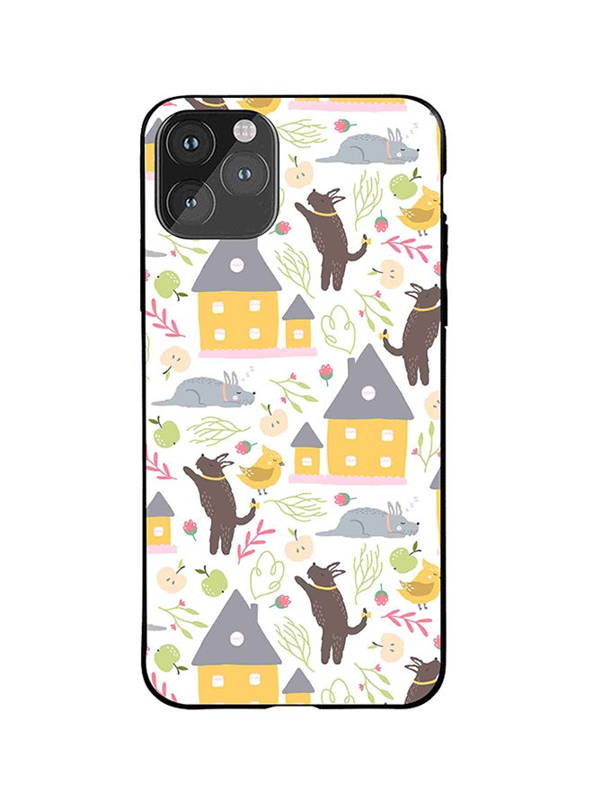 Okteq Protective Case Cover For Apple iPhone 11 Pro Birds Yellow House