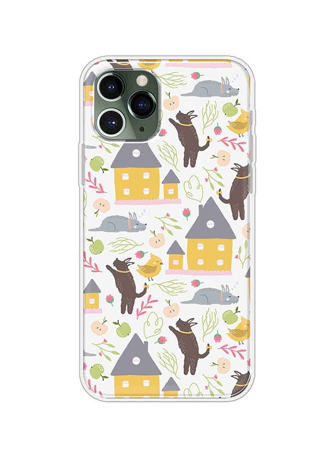 Okteq Protective Case Cover For Apple iPhone 11 Pro Birds Yellow House 