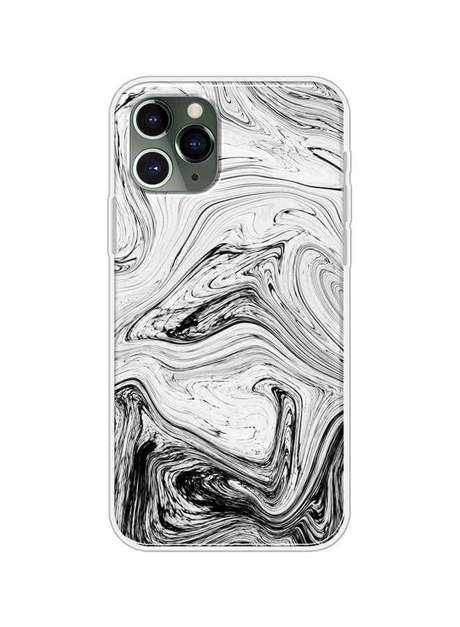 Okteq - Protective Case Cover For Apple iPhone 11 Pro Waved Marble Black White - Image 1
