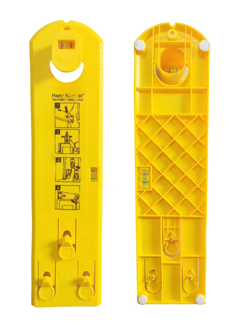 أداة 2 في 1 لوضع العلامات على الحائط مع علّاقةُ صور. أصفر - Image 2