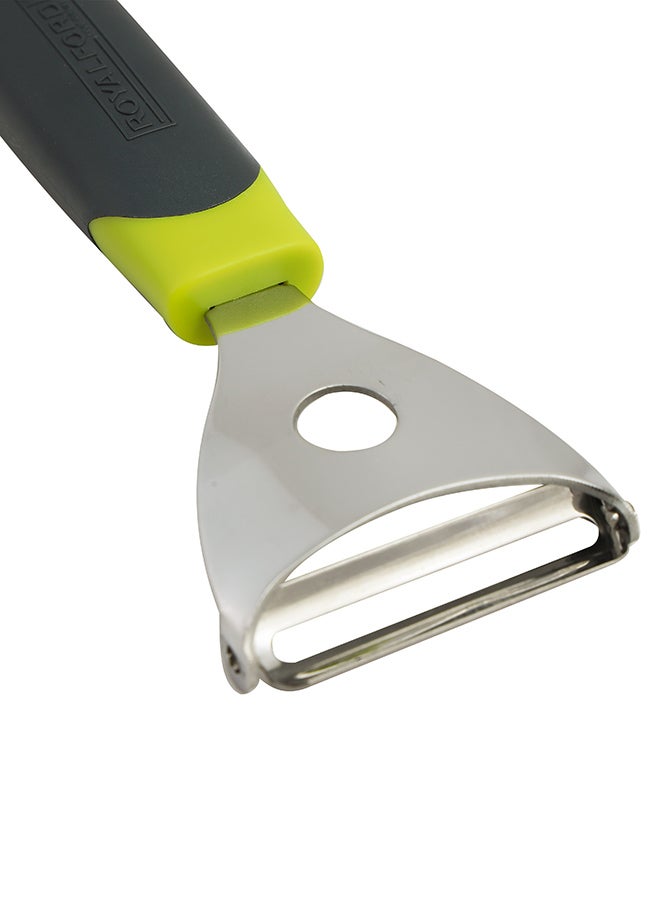 Royalford Y-Peeler Stainless Steel +Abs 18.5X5.6X2.3Cm Multicolor Black/Lime/Silver 12cm  - Image 4