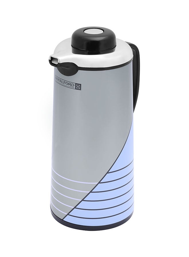 Royalford Vacuum Flask Double Wall 1900Ml 64Oz Asbestos Free Pink Glass Inner 14 Hours Hot 36 Hours Cold 12.5 X 14.3 X 32Cm Multicolor Silver/Blue/Gold - Assorted - Image 4