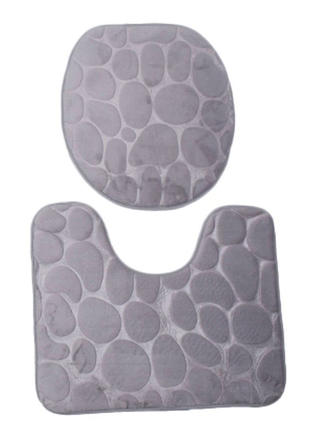 طقم سجاد حمام مضاد للانزلاق من 3 قطع رمادي 80 x 50Ø³Ù†ØªÙŠÙ…ØªØ± - Image 2