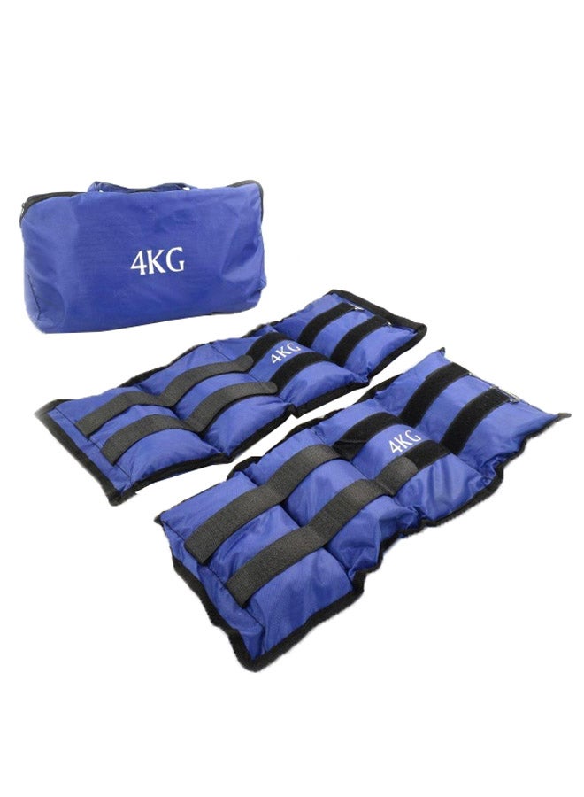 Pair Of Ankle And Wrist Weight Strap With Bag 4kg