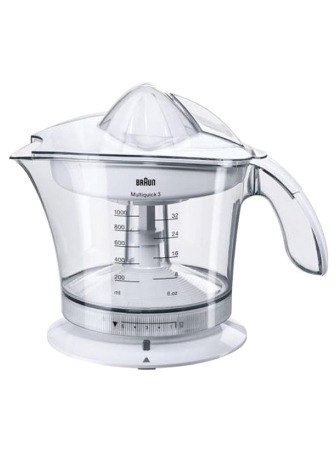 BRAUN Multiquick Citrus Juicer 1000 ml 20 W 918273645115096 White/Clear - Image 1