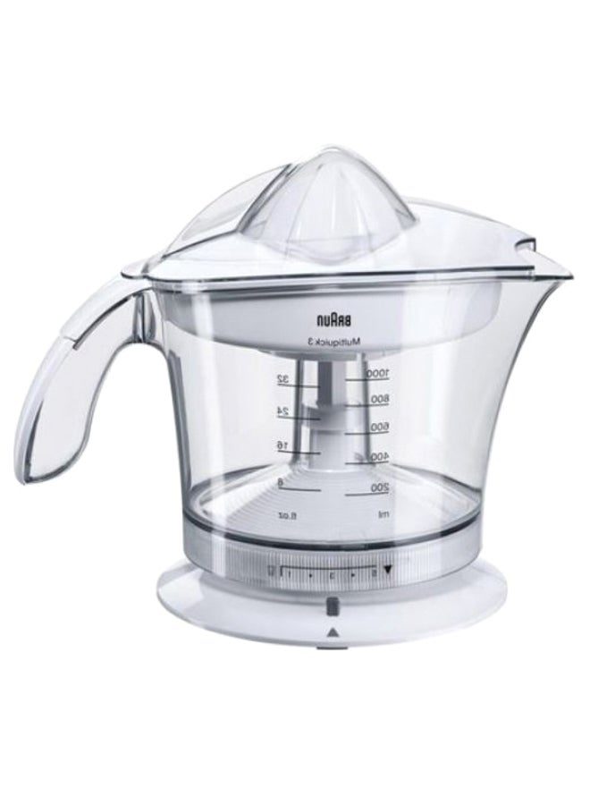 BRAUN Multiquick Citrus Juicer 1000 ml 20 W 918273645115096 White/Clear - Image 2