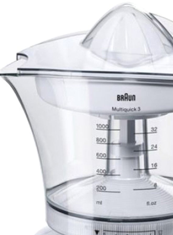 BRAUN Multiquick Citrus Juicer 1000 ml 20 W 918273645115096 White/Clear - Image 3