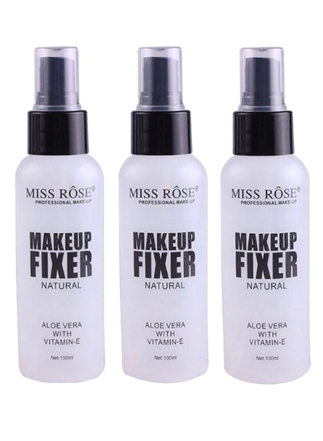 Miss Rose Pack Of 3 Aloe Vera And Vitamin-E Makeup Fixer Clear 
