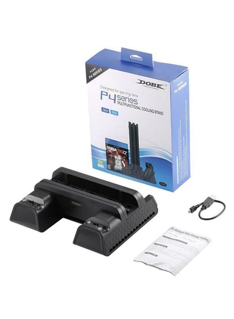 4-In-1 Charging And Console Cooling Display Stand With USB Cable For PS4