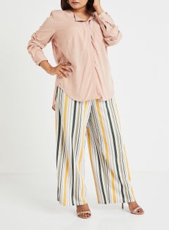 Vero Moda Curve Vertical Striped Pants Multicolour  - Image 2