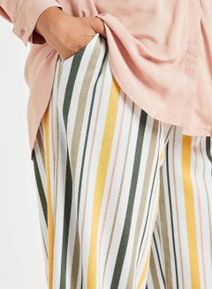 Vero Moda Curve Vertical Striped Pants Multicolour  - Image 4