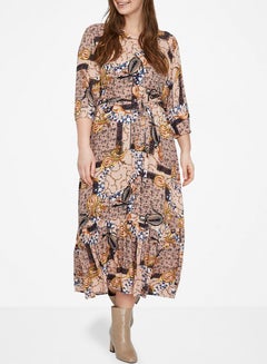 Vero Moda Curve All-Over Printed Dress Multicolour  - Image 1